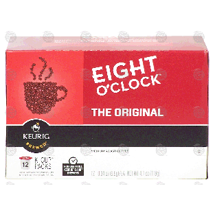 Keurig Eight O'Clock the original, medium roast coffee, 12 k cup4.1-oz