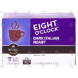 Keurig Eight O'Clock dark italian roast, 12 k-cup packs 4.1-oz