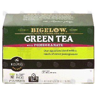 Keurig Bigelow green tea with pomegranate, green tea, contains c1.4-oz