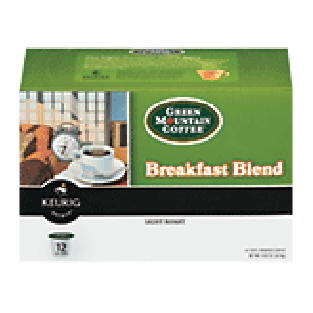 Keurig Green Mountain Coffee Breakfast Blend; light roast, 12 K-3.7-oz