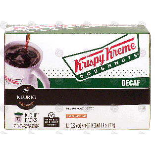 Keurig Krispy Kreme Doughnuts medium roast coffee, decaffeinated3.9-oz