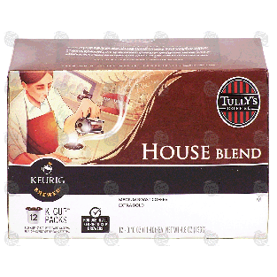 Keurig TullY's Coffee house blend, medium roast coffee, extra bo4.8-oz