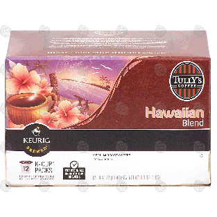 Keurig TullY's Coffee hawaiian blend, medium roast coffee, extra4.8-oz