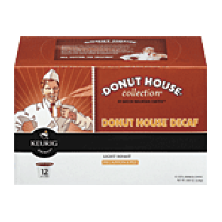 Keurig Donut House light roast coffee, decaffeinated, 12 K-cups 4.8-oz