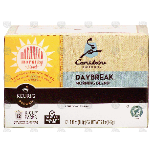 Keurig Caribou Coffee Daybreak morning blend, light roast coffee, 5-oz