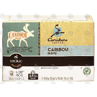 Keurig Caribou Coffee Caribou blend, medium roast coffee, 12 K-4.87-oz