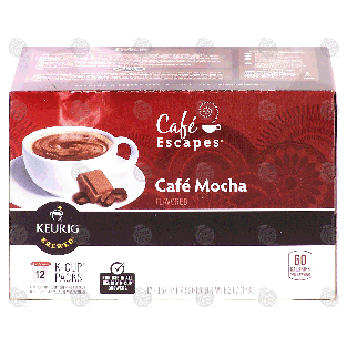 Keurig Cafe Escapes cafe mocha, 12 k-cups 6.3-oz