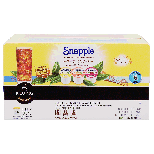 Snapple Keurig Brewed green and black tea sweetened lemon, peach24.9oz