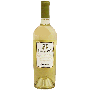 Folie A Deux Menage a Trois white wine of California, 13% alc. by750ml