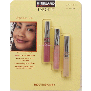 Lip glass trio; rose petal & latte, 3 .27-fl. oz. applicator tubes