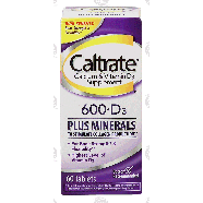 Caltrate  600+d3 plus minerals, calcium supplement  60ct
