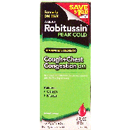 Robitussin Peak Cold cough+chest congestion DM, non-drowsy 4fl oz