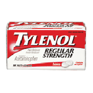 Tylenol Regular Strength acetaminophen, pain reliever, fever redu 100ct