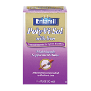 Enfamil Poly-Vi-Sol liquid multivitamin supplement with iron  1.67oz