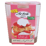 scented candle, strawberry shortcake