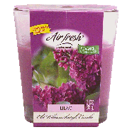 Air Fresh  scented candle, lilac 3oz