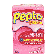 Pepto-bismol  protective coating action relief of stomach indigest30ct