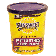 pitted prunes, dried plums