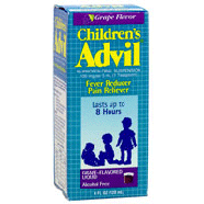 Advil  children's ibuprofen oral suspension 100mg per 5ml grape  4fl oz
