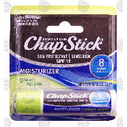 Chapstick  moisturizer, skin protectant, green apple, spf 12  1ct