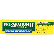 Preparation H  hemorrhoidal cream with aloe, maximum strength  0.9oz