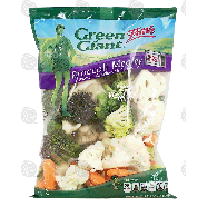 broccoli, cauliflower & carrots