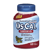 Oscal Calcium Supplement w/vitamin D 500mg +D tablets  160ct