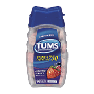 Tums  extra strength antacid, 750 mg, assorted berries, chewable t 96ct