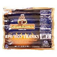 Dearborn  red hot franks, 5 ct 16oz
