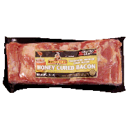 hardwood smoked thick sliced honey cured bacon, gluten free