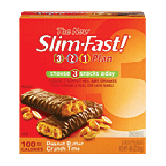 Slim-fast 3-2-1 Plan peanut butter crunch time snack bars, 6-bar4.86oz