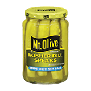 kosher dill spears made with sea salt