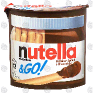 hazelnut spread + breadsticks