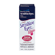 Bausch & Lomb Sensitive Eyes Plus gentle saline solution with p 12fl oz