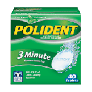 Polident Denture Cleanser 3 Minute Tablets 40ct