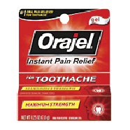 Orajel  maximum strength immediate toothache pain relief, fast-  0.25oz