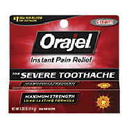 Orajel  severe toothache & gum relief plus, long-lasting cream,  0.33oz