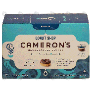 Cameron's Handcrafted Coffee donut shop, 12 filtered single ser4.33-oz