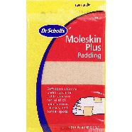 Dr Scholl's  moleskin plus padding, cut to any size strips 4 5/8 x  3ct