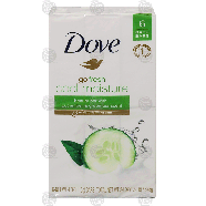 Dove go fresh cool moisture; beauty bar with cucumber & green tea s 6ct