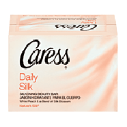 Caress Daily silkening beauty bar, white peach & silky orange bloss 2ct