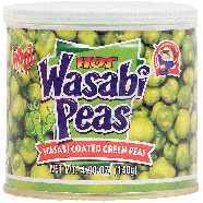 Hapi  hot wasabi peas wasabi coated green peas 4.9oz