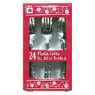 Premier Stylz  heavyweight plastic forks  24ct