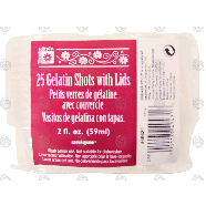 Premier Stylz  25 gelatin shots with lids  25ct