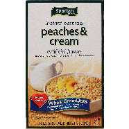 Spartan  peaches & cream flavor instant oatmeal, 10-packets 12.3oz