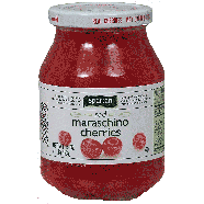 Spartan  red maraschino cherries 16oz
