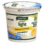 Spartan Light fat free banana cream pie yogurt 16oz