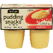Spartan Pudding Snacks tapioca pudding, 4 3.25-oz cups 13oz