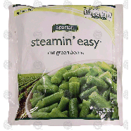 Spartan steamin' easy cut green beans 12-oz