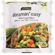 Spartan steamin' easy mixed vegetables; carrots, corn, green beans 12oz